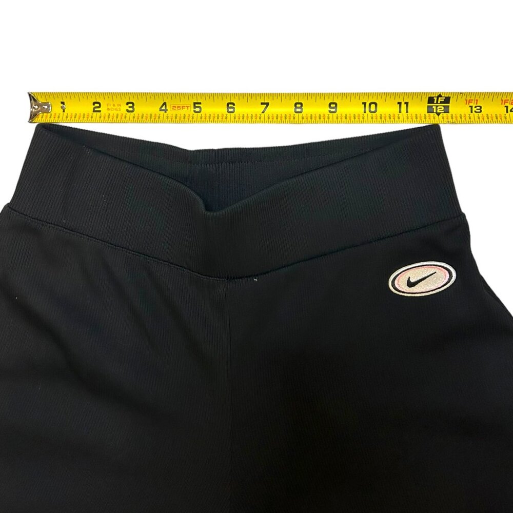 Nike Women's Wide Leg Ribbed Dri Fit Stretch Cropped Pant Size Small Activewear - Picture 5 of 7